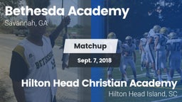 Matchup: Bethesda Academy vs. Hilton Head Christian Academy  2018