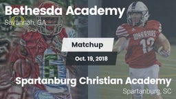 Matchup: Bethesda Academy vs. Spartanburg Christian Academy  2018