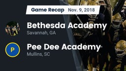 Recap: Bethesda Academy vs. *** Dee Academy  2018