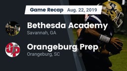 Recap: Bethesda Academy vs. Orangeburg Prep  2019