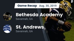 Recap: Bethesda Academy vs. St. Andrews  2019
