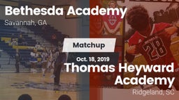 Matchup: Bethesda Academy vs. Thomas Heyward Academy  2019