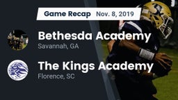 Recap: Bethesda Academy vs. The Kings Academy 2019