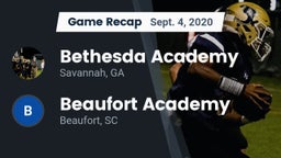 Recap: Bethesda Academy vs. Beaufort Academy 2020