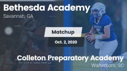 Matchup: Bethesda Academy vs. Colleton Preparatory Academy 2020