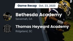 Recap: Bethesda Academy vs. Thomas Heyward Academy  2020