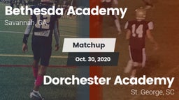 Matchup: Bethesda Academy vs. Dorchester Academy  2020
