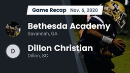 Recap: Bethesda Academy vs. Dillon Christian  2020