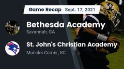 Recap: Bethesda Academy vs. St. John's Christian Academy  2021