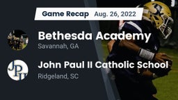 Recap: Bethesda Academy vs. John Paul II Catholic School 2022