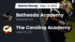 Recap: Bethesda Academy vs. The Carolina Academy 2022