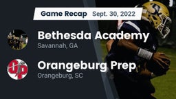 Recap: Bethesda Academy vs. Orangeburg Prep  2022