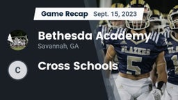 Recap: Bethesda Academy vs. Cross Schools 2023