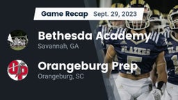 Recap: Bethesda Academy vs. Orangeburg Prep  2023