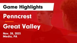 Penncrest  vs Great Valley  Game Highlights - Nov. 28, 2023