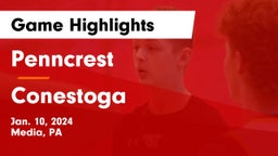 Penncrest  vs Conestoga  Game Highlights - Jan. 10, 2024