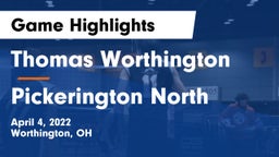 Thomas Worthington  vs Pickerington North  Game Highlights - April 4, 2022