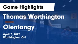 Thomas Worthington  vs Olentangy  Game Highlights - April 7, 2022