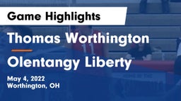 Thomas Worthington  vs Olentangy Liberty  Game Highlights - May 4, 2022