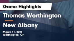 Thomas Worthington  vs New Albany  Game Highlights - March 11, 2023