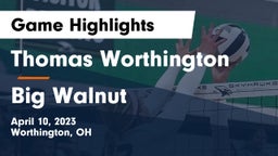 Thomas Worthington  vs Big Walnut Game Highlights - April 10, 2023