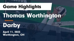 Thomas Worthington  vs Darby  Game Highlights - April 11, 2023