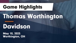 Thomas Worthington  vs Davidson  Game Highlights - May 10, 2023