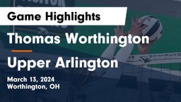 Thomas Worthington  vs Upper Arlington  Game Highlights - March 13, 2024