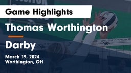 Thomas Worthington  vs Darby  Game Highlights - March 19, 2024