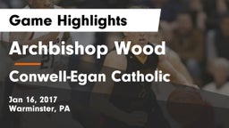 Archbishop Wood  vs Conwell-Egan Catholic  Game Highlights - Jan 16, 2017