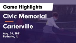 Civic Memorial  vs Carterville  Game Highlights - Aug. 26, 2021