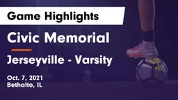 Civic Memorial  vs Jerseyville - Varsity Game Highlights - Oct. 7, 2021