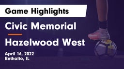 Civic Memorial  vs Hazelwood West Game Highlights - April 16, 2022