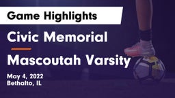 Civic Memorial  vs Mascoutah Varsity Game Highlights - May 4, 2022