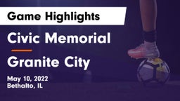 Civic Memorial  vs Granite City Game Highlights - May 10, 2022