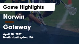 Norwin  vs Gateway  Game Highlights - April 20, 2022