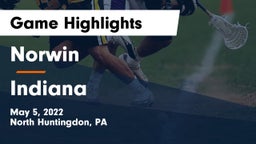 Norwin  vs Indiana  Game Highlights - May 5, 2022