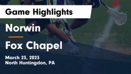 Norwin  vs Fox Chapel  Game Highlights - March 23, 2023