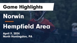 Norwin  vs Hempfield Area  Game Highlights - April 9, 2024