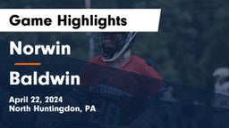 Norwin  vs Baldwin  Game Highlights - April 22, 2024