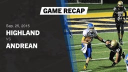 Recap: Highland  vs. Andrean  2015