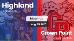 Matchup: Highland  vs. Crown Point  2017