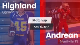 Matchup: Highland  vs. Andrean  2017