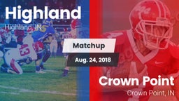 Matchup: Highland  vs. Crown Point  2018