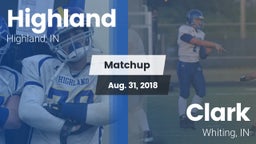 Matchup: Highland  vs. Clark  2018