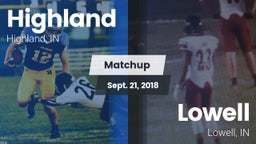 Matchup: Highland  vs. Lowell  2018