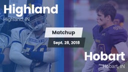 Matchup: Highland  vs. Hobart  2018