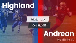 Matchup: Highland  vs. Andrean  2018