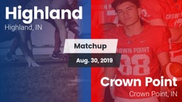 Matchup: Highland  vs. Crown Point  2019