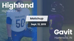 Matchup: Highland  vs. Gavit  2019